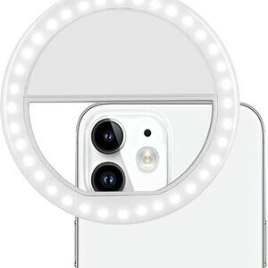 Clip-On Portable Selfie Ring 36 LED Fill Light for Phone Tablet Laptop – 3 Modes